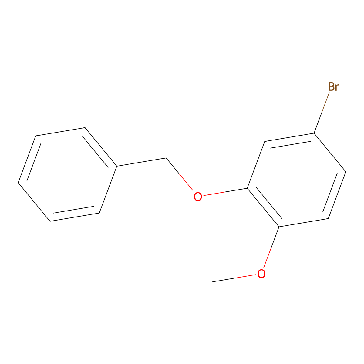 2-(Benzyloxy)-4-bromo-1-methoxybenzene molecular structure, CAS 78504-28-6