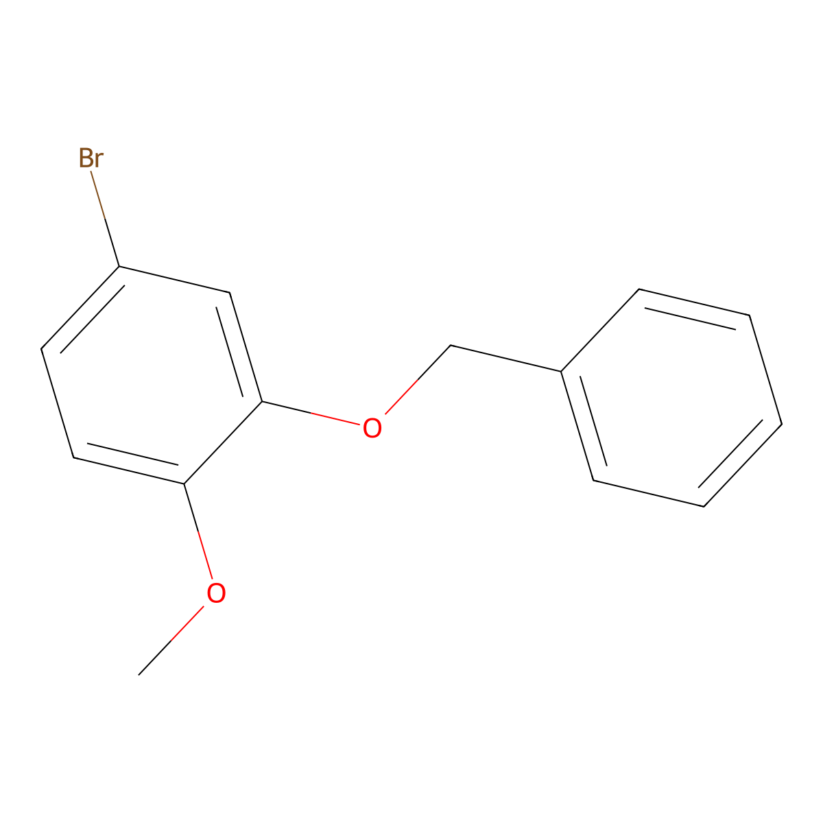 2-(Benzyloxy)-4-bromo-1-methoxybenzene molecular structure, CAS 78504-28-6
