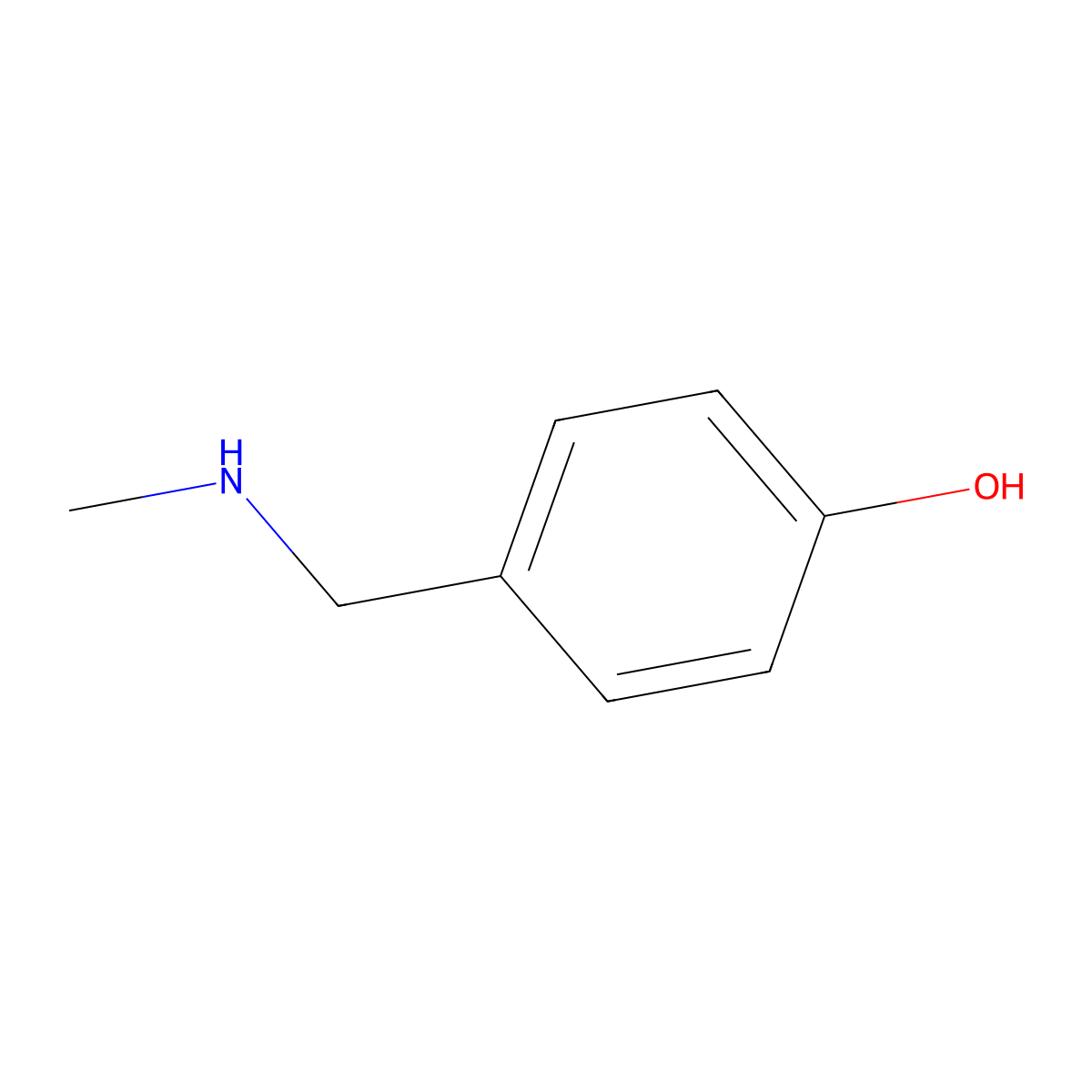 4-((Methylamino)methyl)phenol molecular structure, CAS 78507-19-4
