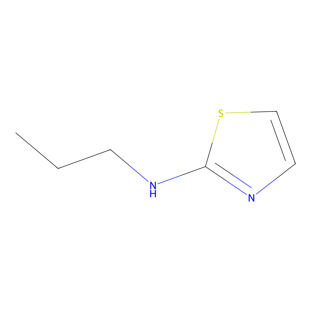 N-propyl-1,3-thiazol-2-amine molecular structure, CAS 78508-32-4