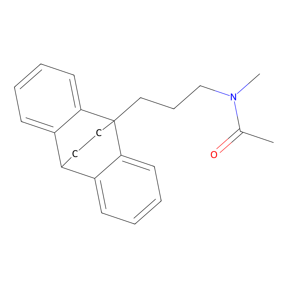 Acetamide, N-(3-(9,10-ethanoanthracen-9(10H)-yl)propyl)-N-methyl- molecular structure, CAS 78508-60-8