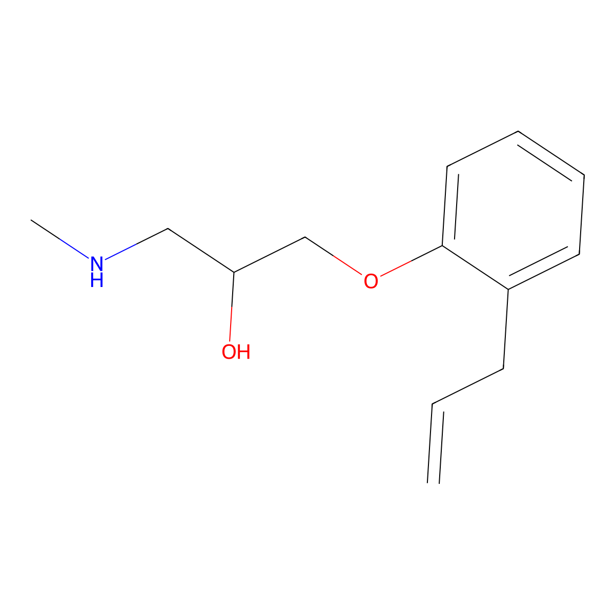 1-(2-Allyl-phenoxy)-3-methylamino-propan-2-ol molecular structure, CAS 78510-05-1