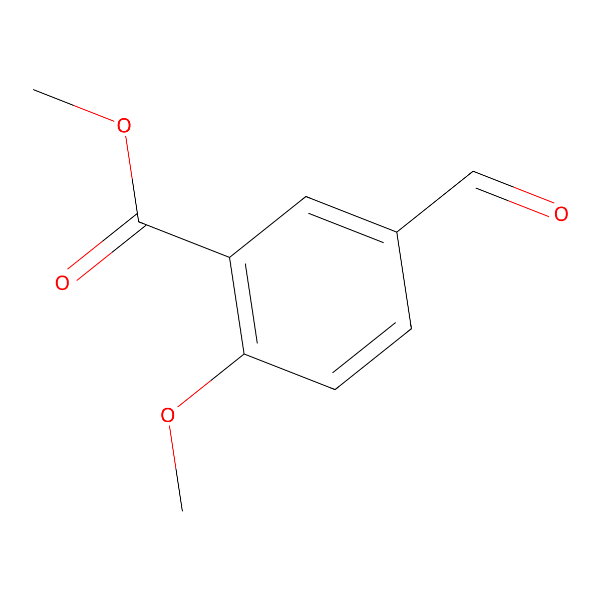 Methyl 5-formyl-2-methoxybenzoate molecular structure, CAS 78515-16-9