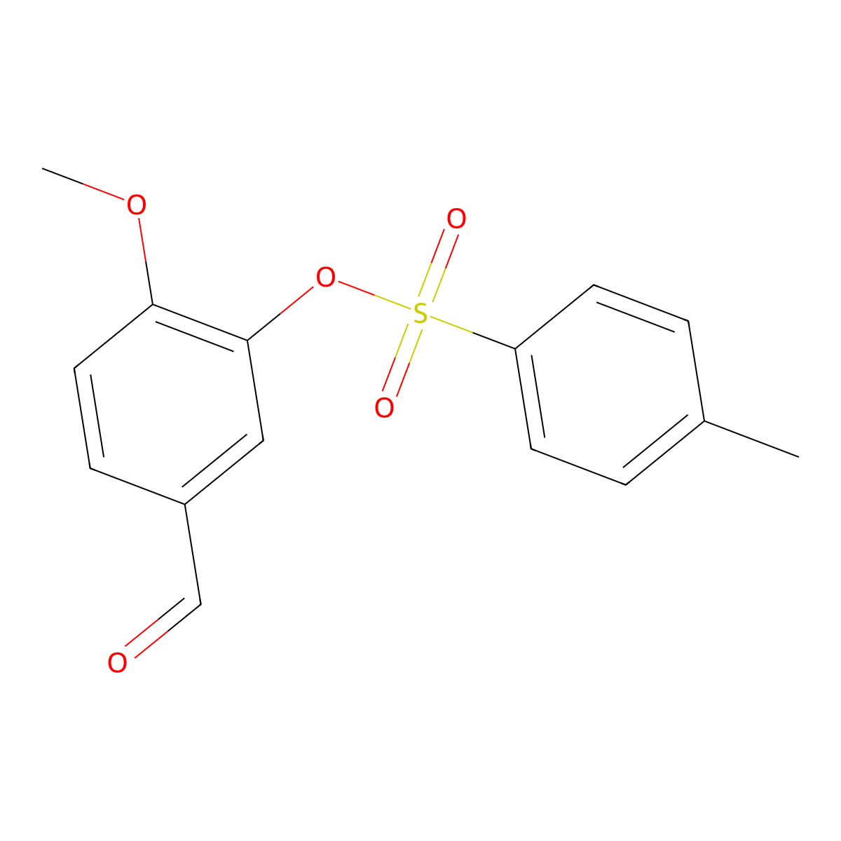 5-Formyl-2-methoxyphenyl 4-methylbenzenesulfonate molecular structure, CAS 78515-24-9
