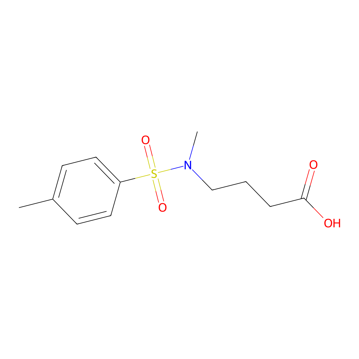 4-[Methyl-(toluene-4-sulfonyl)-amino]-butyric acid molecular structure, CAS 78521-44-5