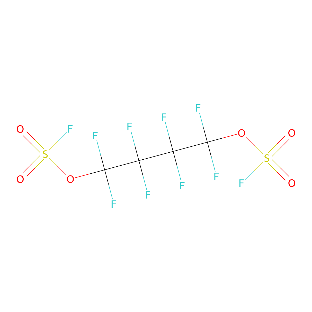 1,4-Bis(fluorosulphonyloxy)octafluorobutane molecular structure, CAS 78522-71-1
