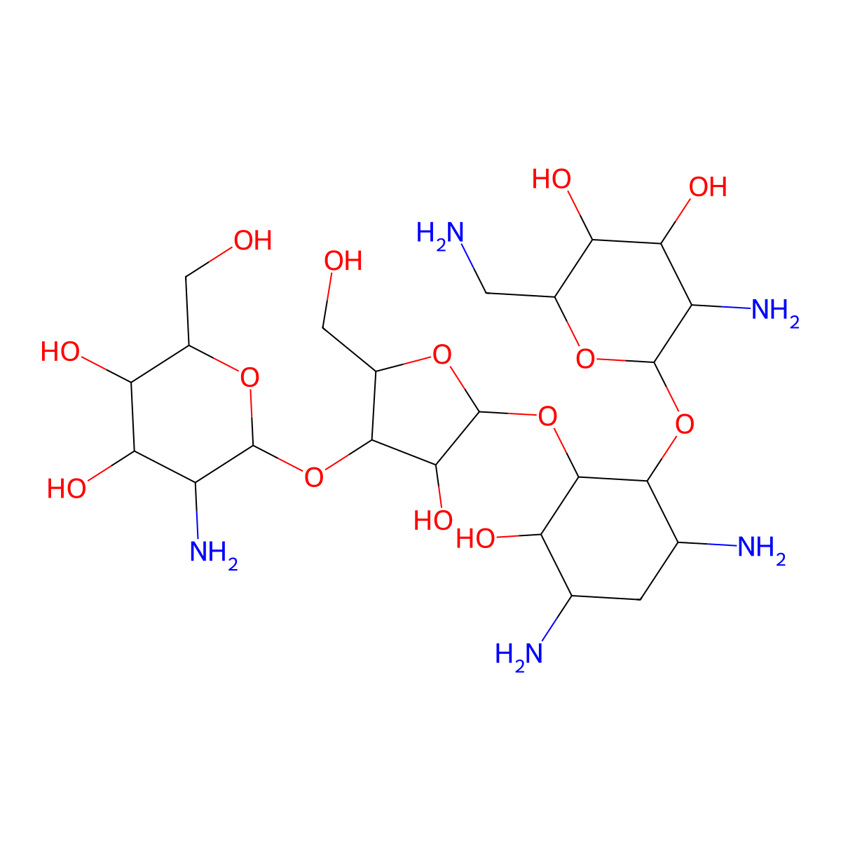 6'''-Deamino-6'''-hydroxyneomycin B molecular structure, CAS 78524-73-9