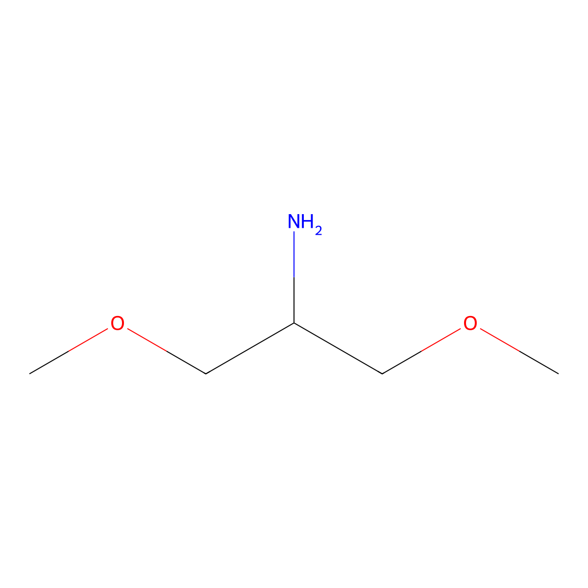 1,3-Dimethoxypropan-2-amine molecular structure, CAS 78531-29-0