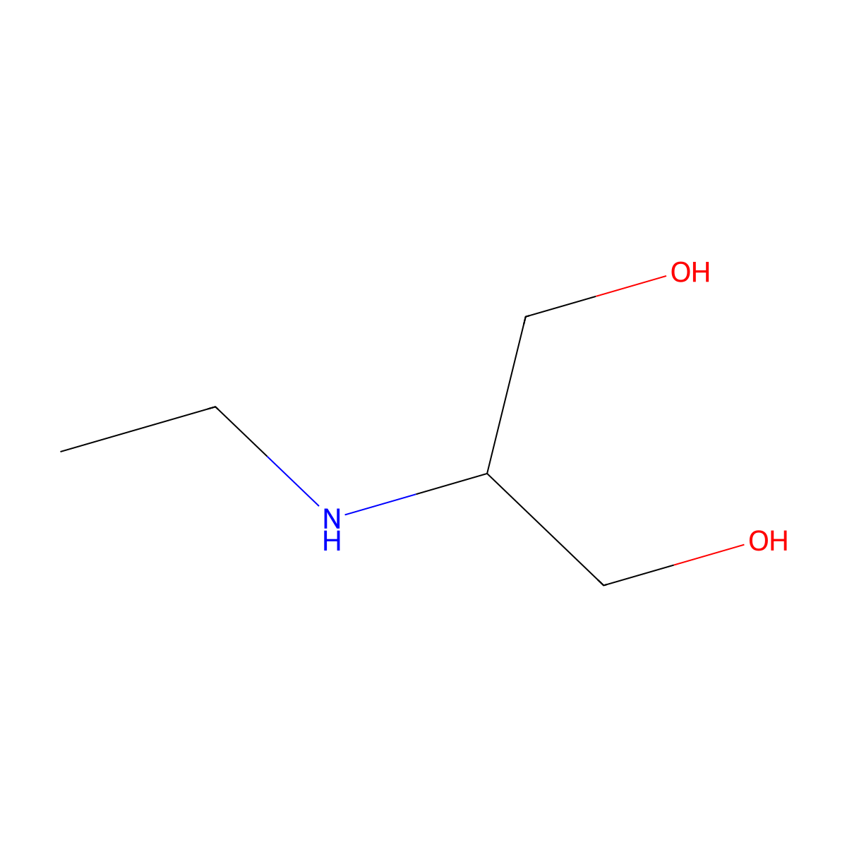 2-(Ethylamino)propane-1,3-diol molecular structure, CAS 78531-44-9