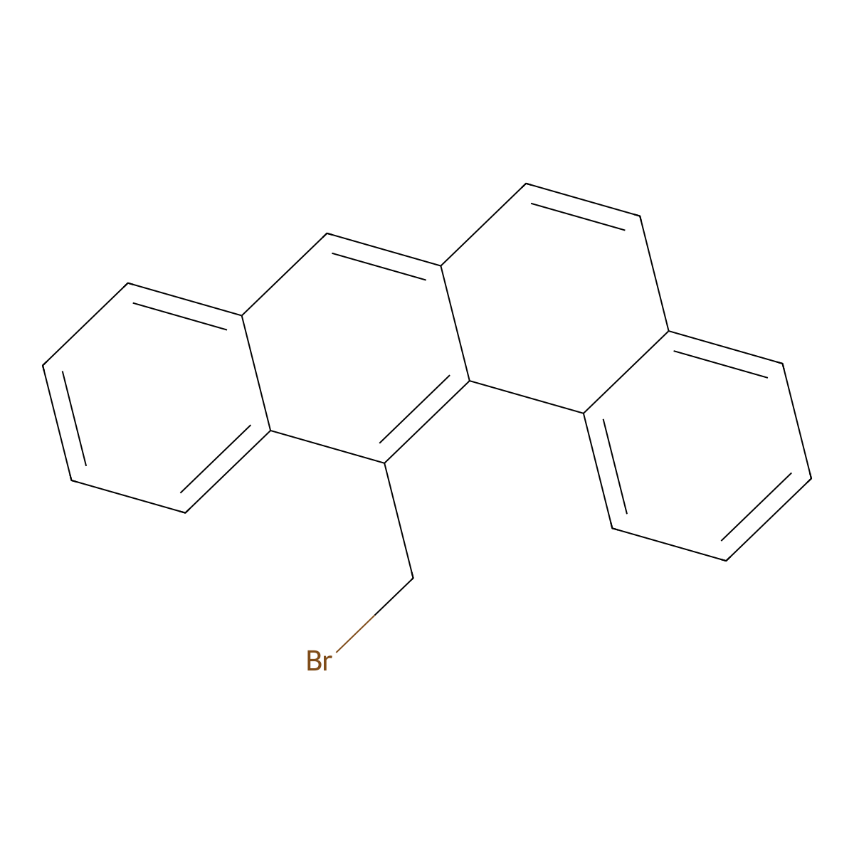 BENZ(a)ANTHRACENE, 12-BROMOMETHYL- molecular structure, CAS 78533-30-9
