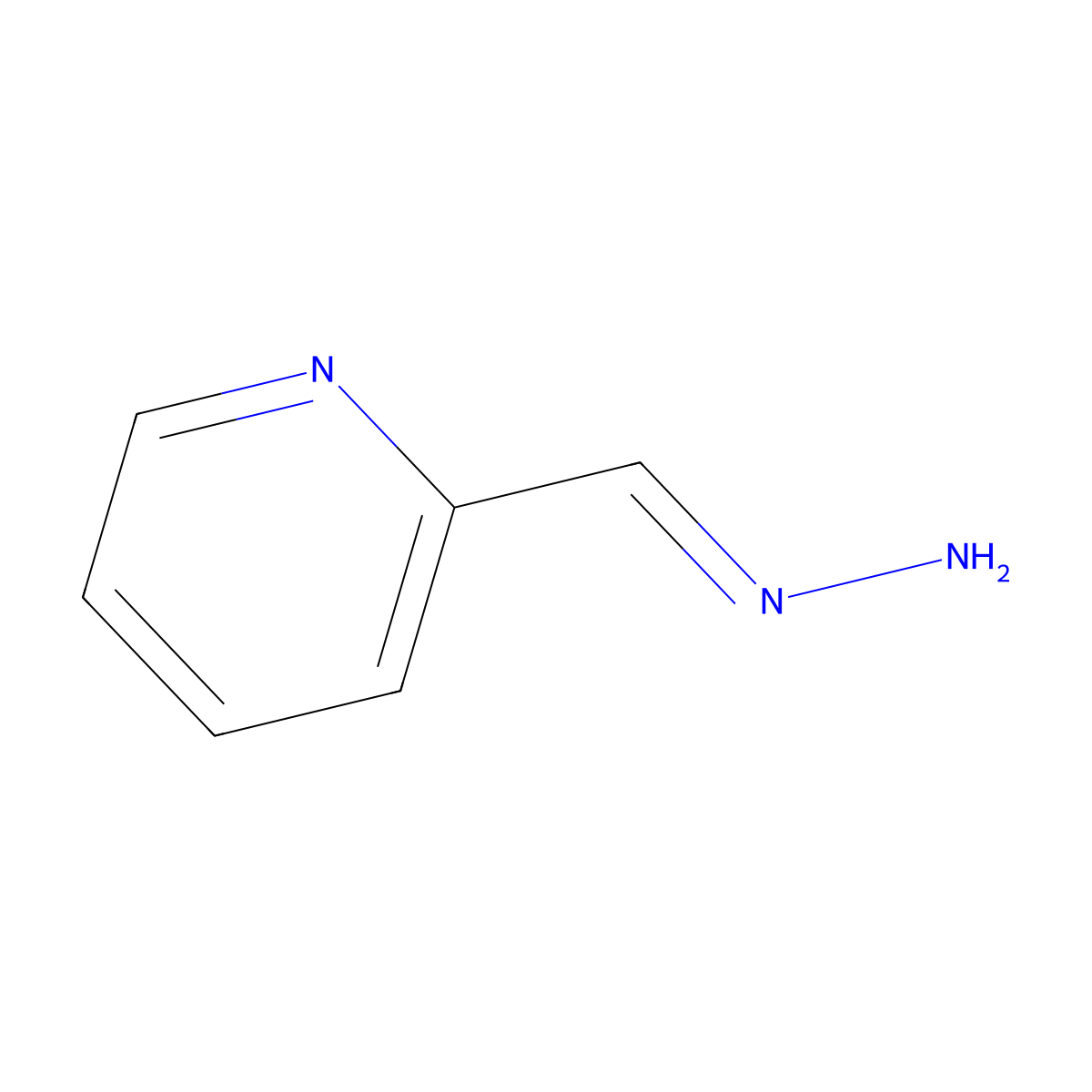 (E)-2-(Hydrazineylidenemethyl)pyridine molecular structure, CAS 78539-98-7