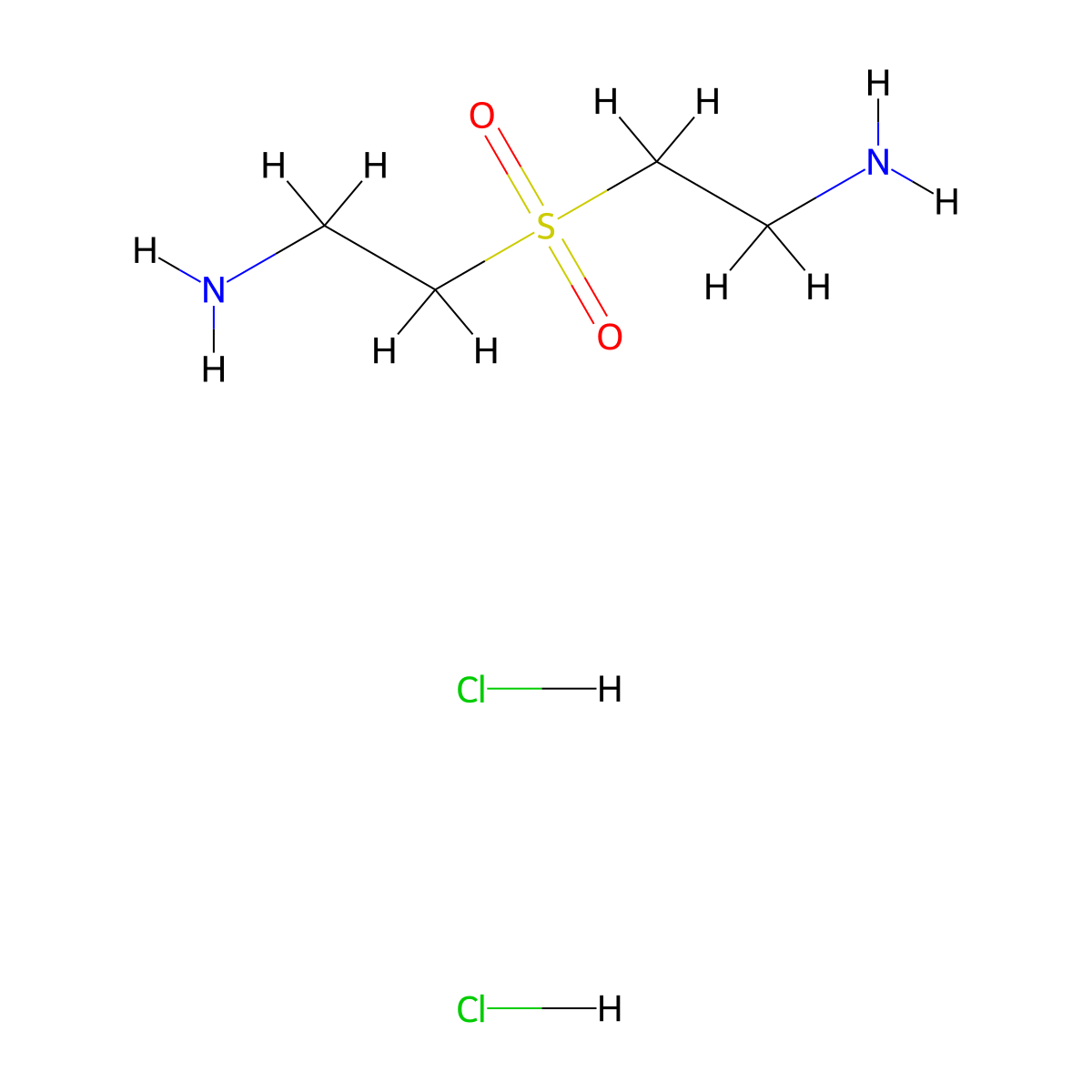 2-(2-Aminoethanesulfonyl)ethan-1-amine dihydrochloride molecular structure, CAS 78544-89-5
