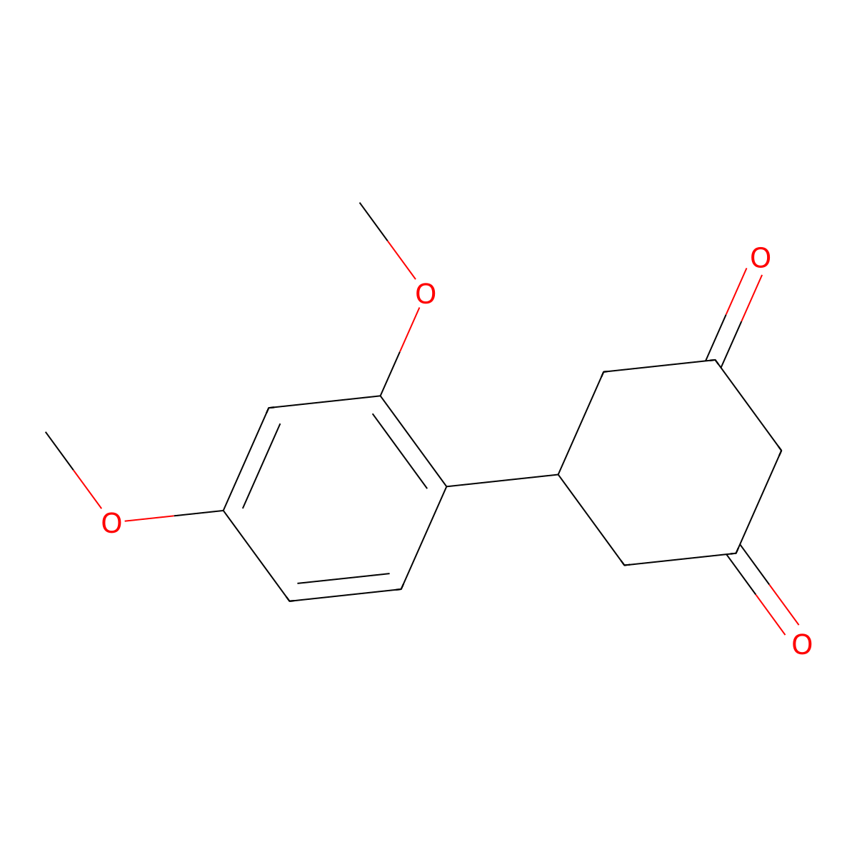 5-(2,4-Dimethoxyphenyl)cyclohexane-1,3-dione molecular structure, CAS 78546-99-3