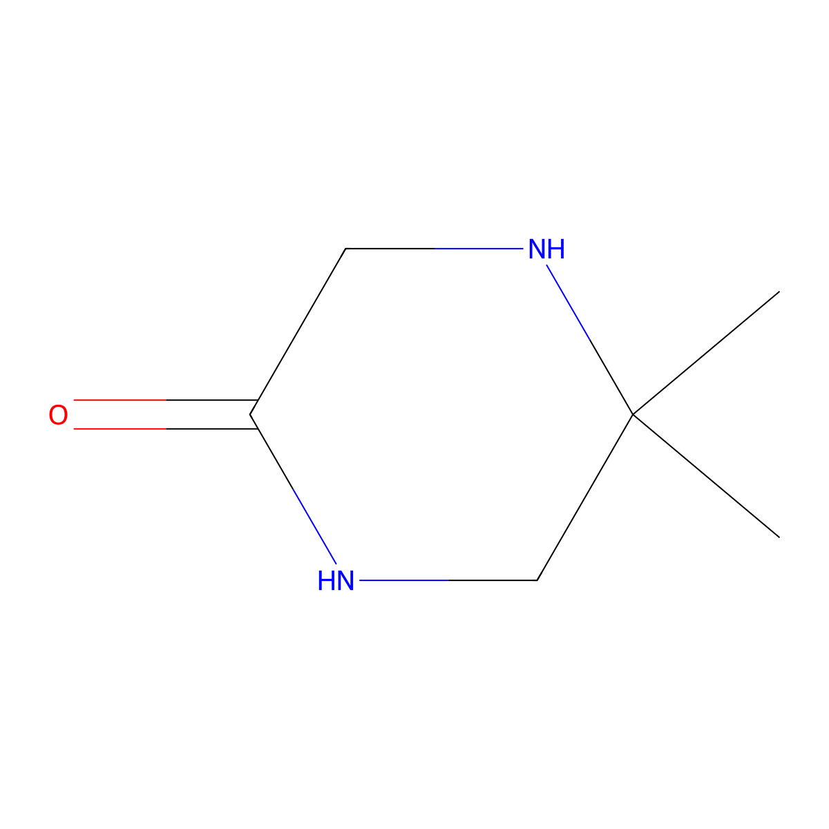 5,5-Dimethylpiperazin-2-one molecular structure, CAS 78551-33-4