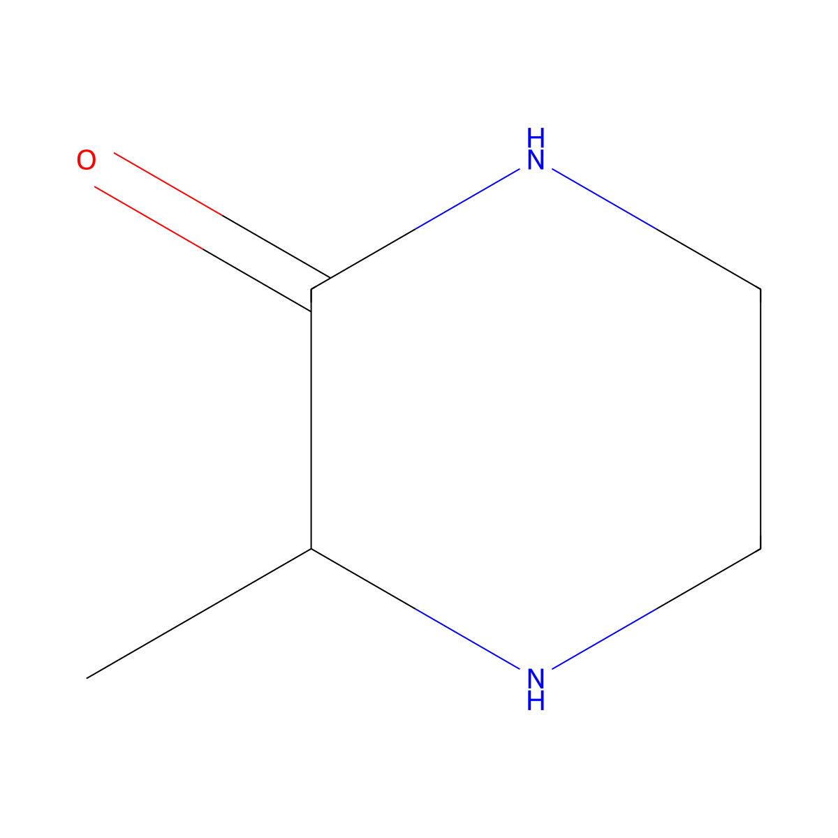 (S)-3-Methyl-2-ketopiperazine molecular structure, CAS 78551-38-9