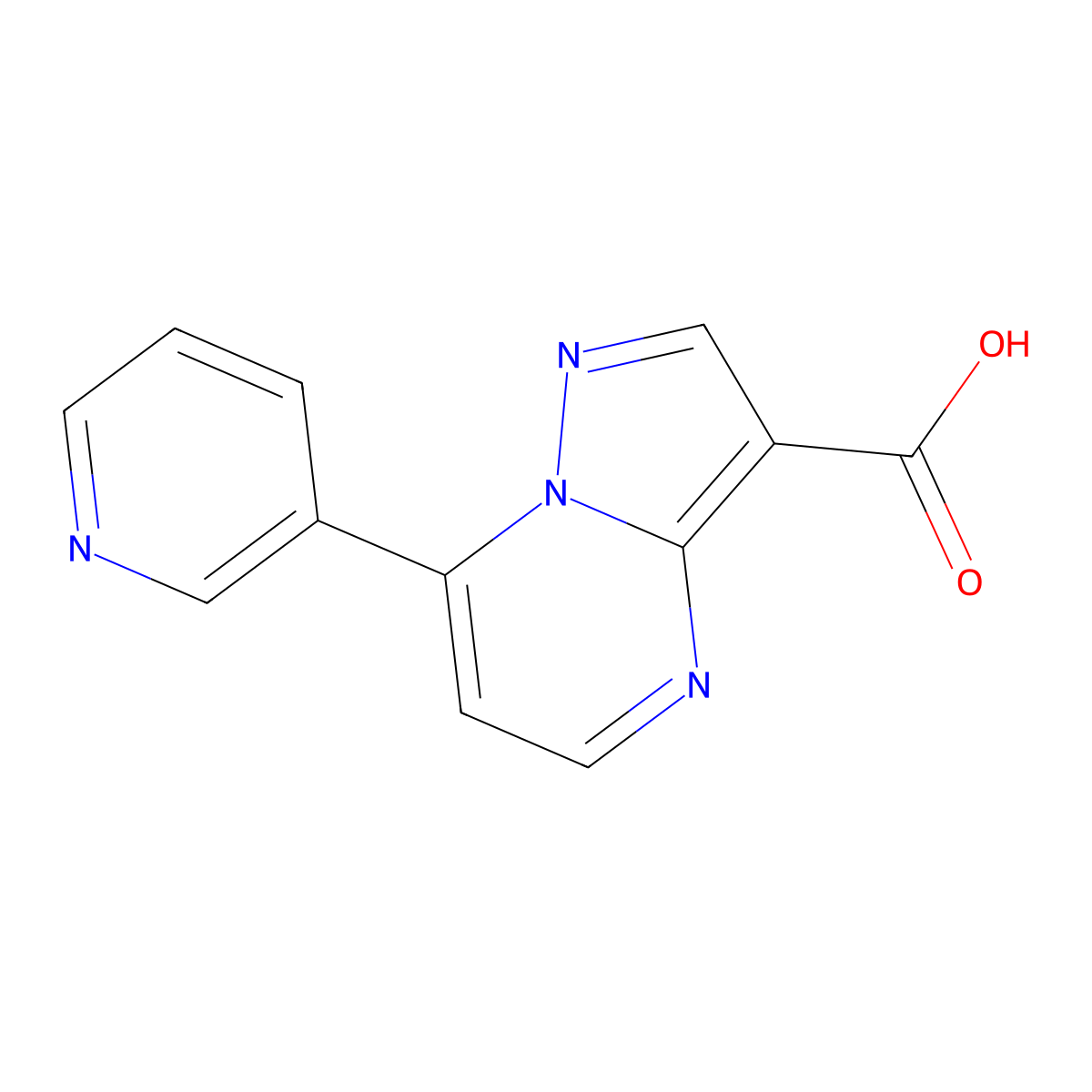 7-(Pyridin-3-yl)pyrazolo[1,5-a]pyrimidine-3-carboxylic acid molecular structure, CAS 78562-29-5
