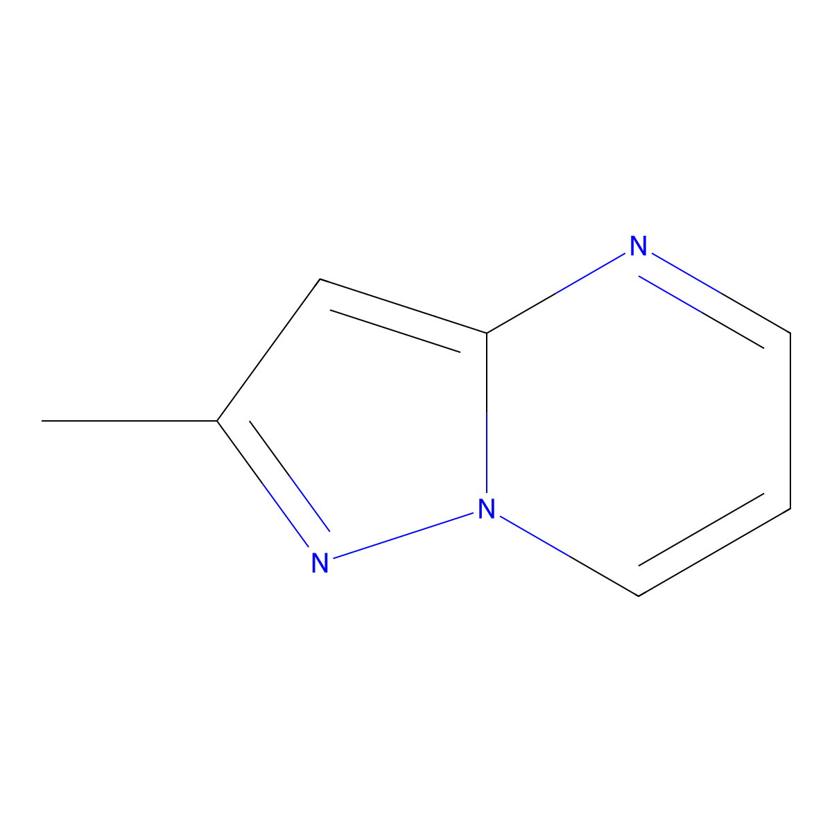 2-Methylpyrazolo[1,5-a]pyrimidine molecular structure, CAS 78562-32-0