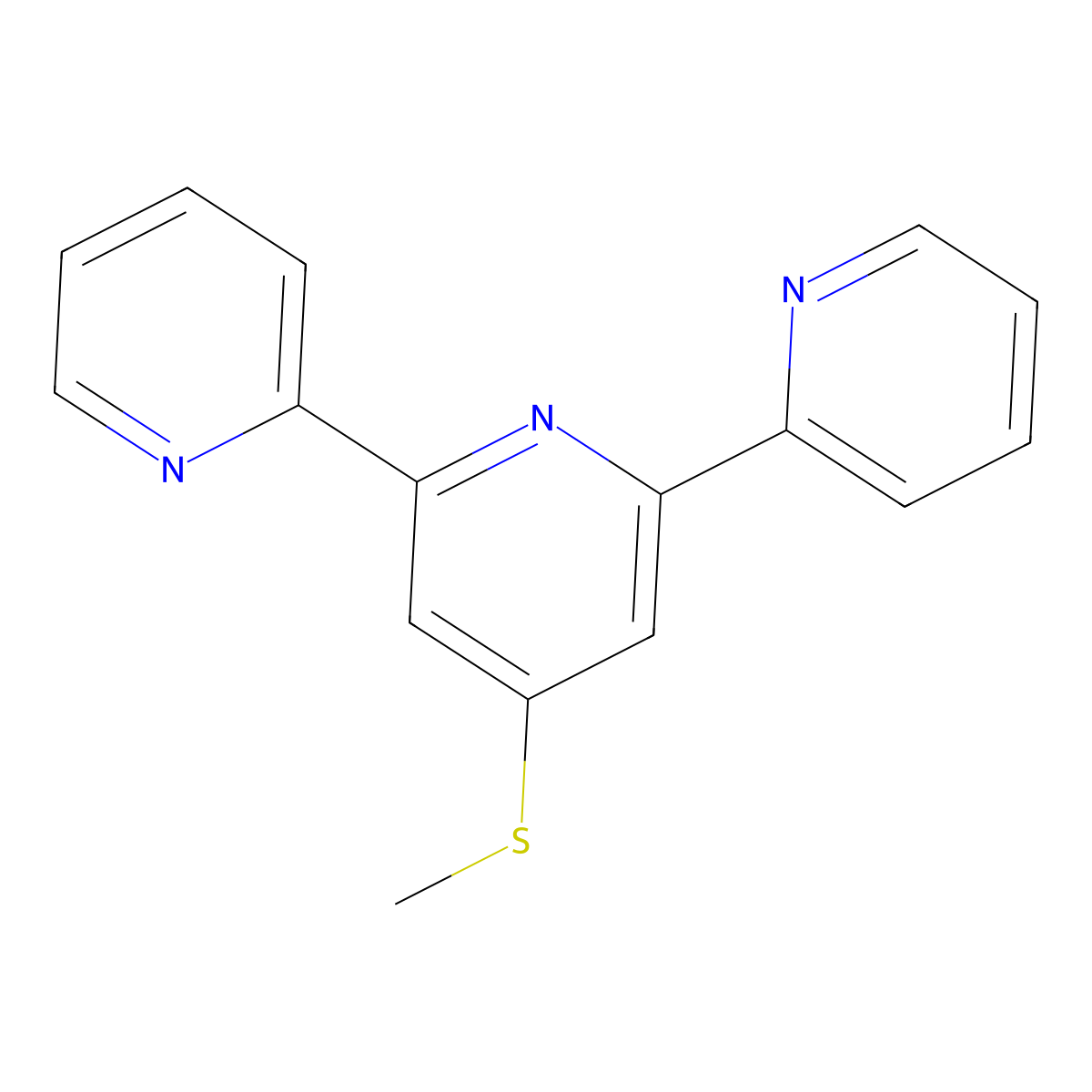 4'-Methylthio-2,2':6',2''-terpyridine molecular structure, CAS 78570-35-1