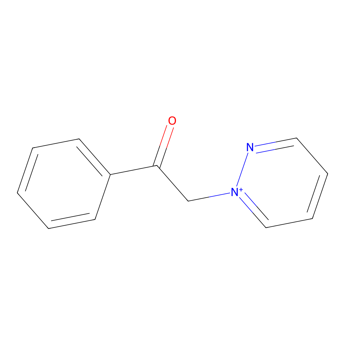 Pyridazinium, 1-(2-oxo-2-phenylethyl)- molecular structure, CAS 785713-67-9