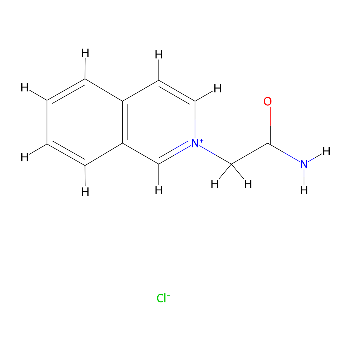 2-(2-Amino-2-oxoethyl)isoquinolin-2-ium chloride molecular structure, CAS 78572-48-2