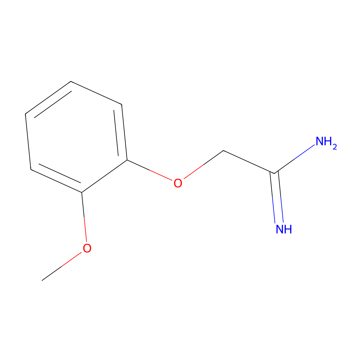 2-(2-Methoxyphenoxy)ethanimidamide molecular structure, CAS 785724-01-8