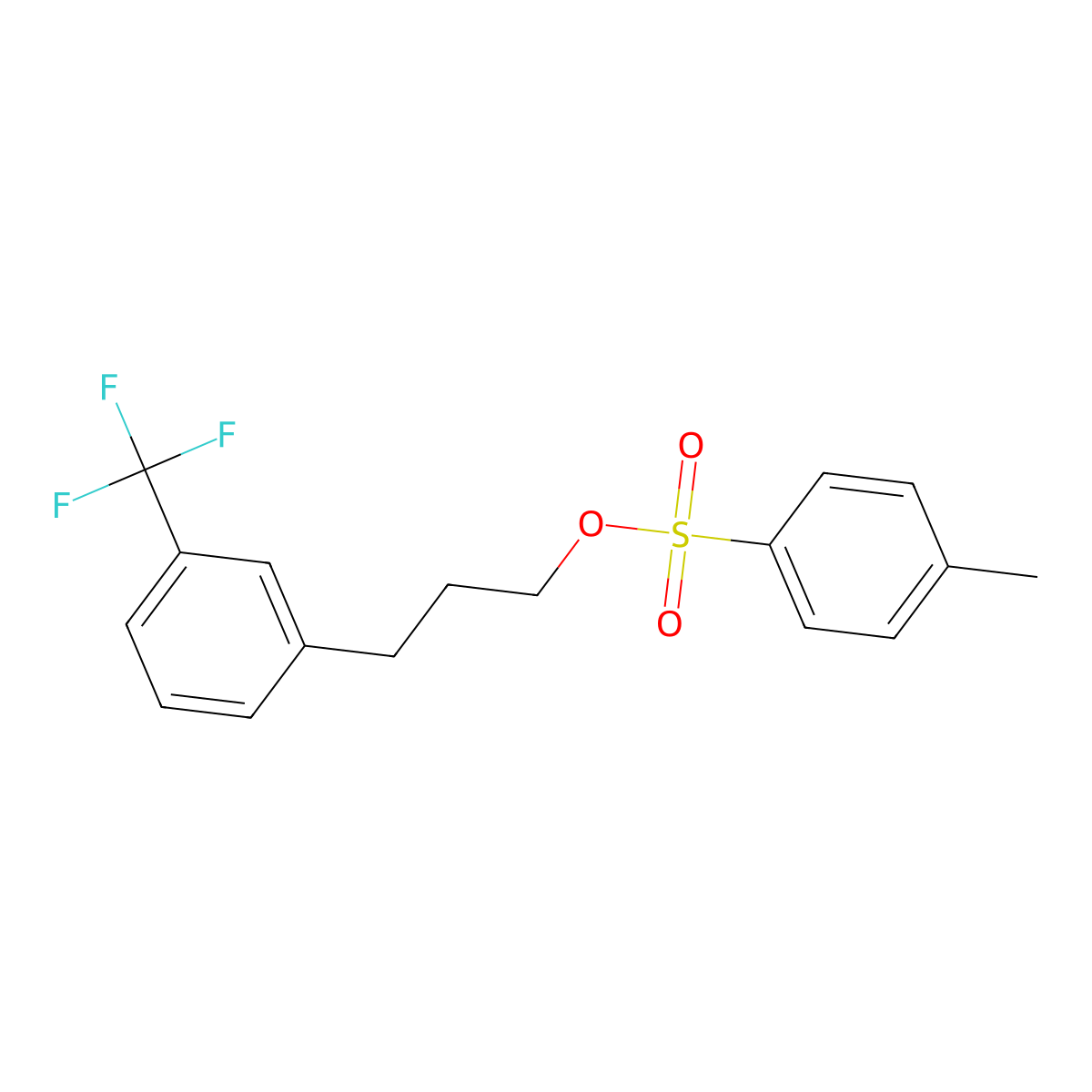 p-Toluenesulfonic Acid 3-(3-Trifluoromethylphenyl)propyl Ester molecular structure, CAS 78573-44-1