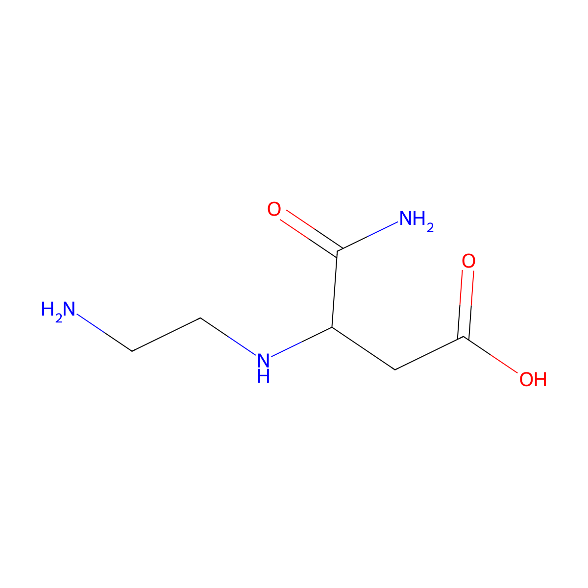 3-[(2-Aminoethyl)amino]-3-carbamoylpropanoic acid molecular structure, CAS 785730-69-0