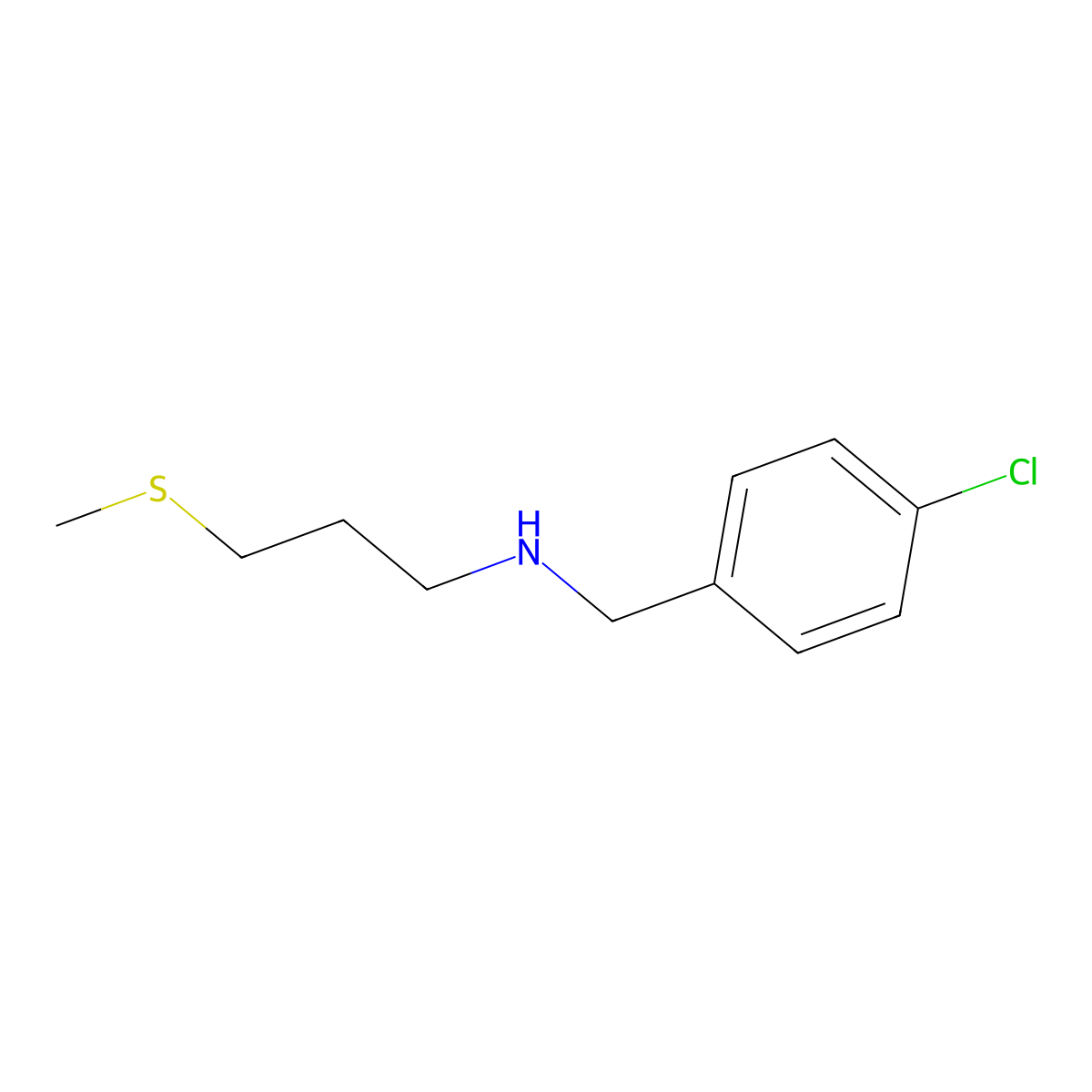 [(4-Chlorophenyl)methyl][3-(methylsulfanyl)propyl]amine molecular structure, CAS 785731-31-9