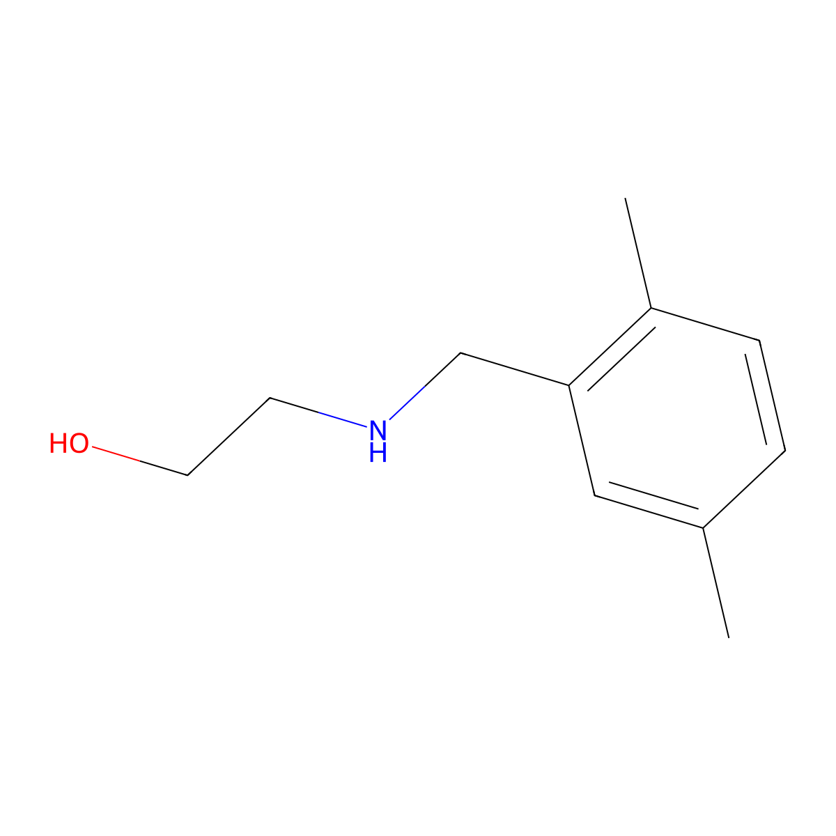 2-{[(2,5-Dimethylphenyl)methyl]amino}ethan-1-ol molecular structure, CAS 78574-93-3