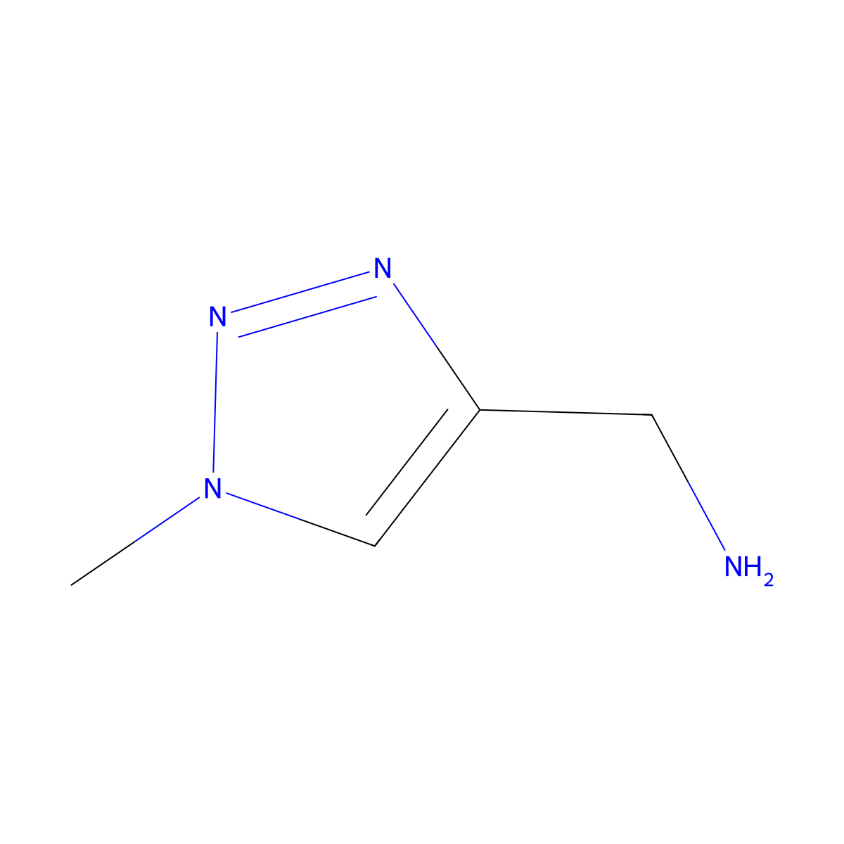 (1-Methyl-1H-1,2,3-triazol-4-YL)methanamine molecular structure, CAS 785774-47-2