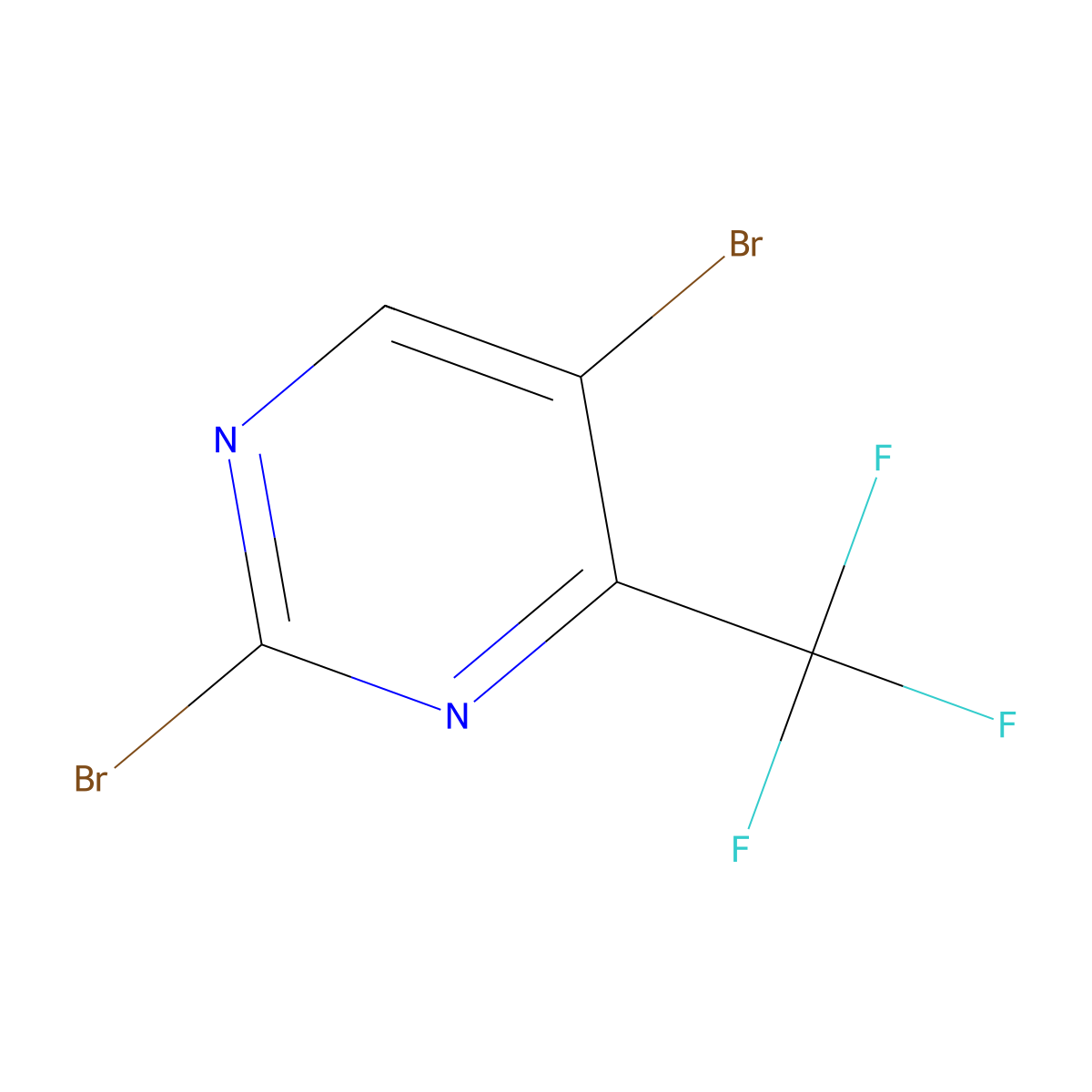 2,5-Dibromo-4-(trifluoromethyl)pyrimidine molecular structure, CAS 785777-91-5