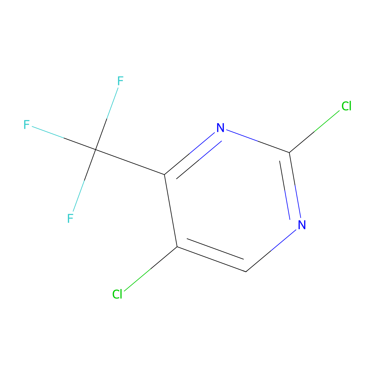 2,5-Dichloro-4-(trifluoromethyl)pyrimidine molecular structure, CAS 785777-98-2