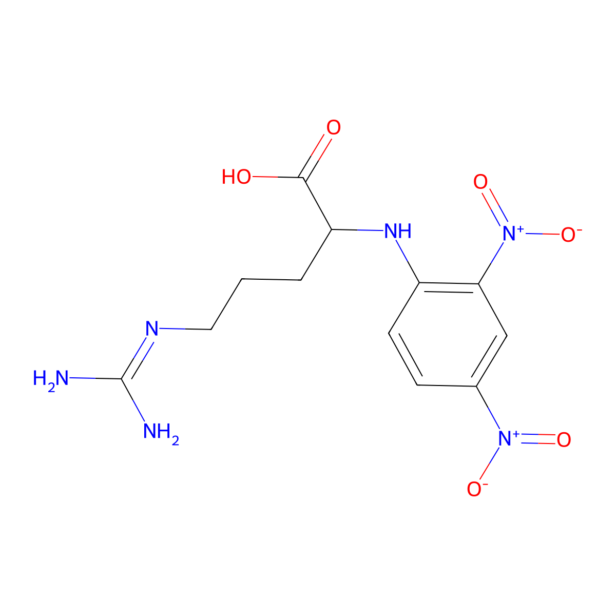 N2-(2,4-dinitrophenyl)-L-arginine molecular structure, CAS 785778-37-2