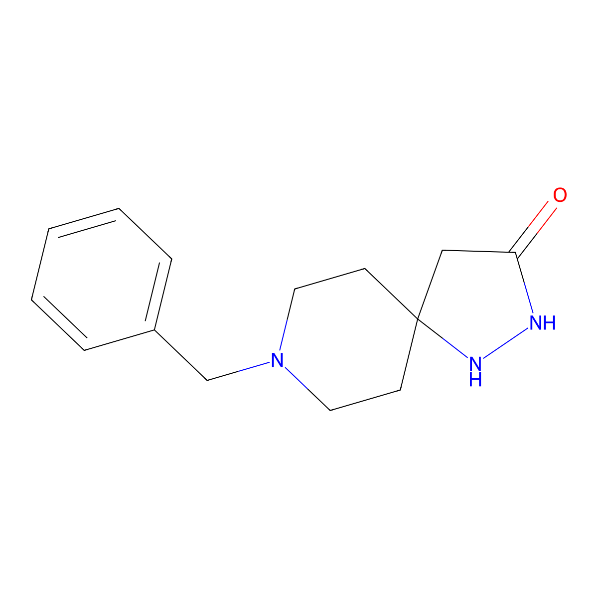 8-Benzyl-1,2,8-triazaspiro[4.5]decan-3-one molecular structure, CAS 785782-25-4