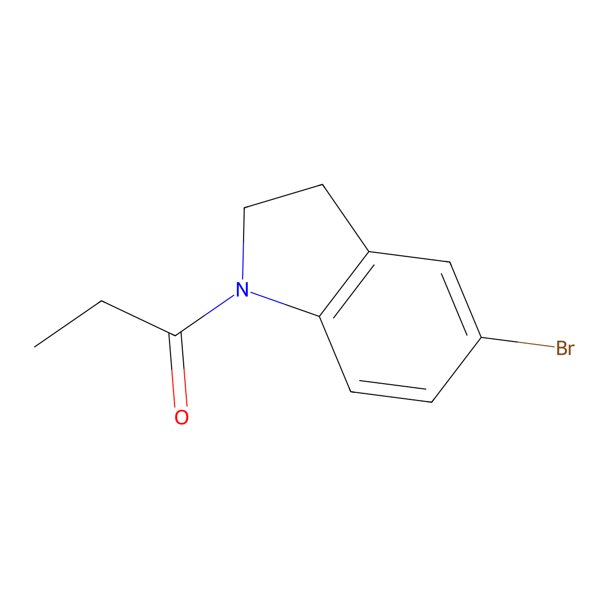 5-Bromo-1-propionylindoline molecular structure, CAS 785785-25-3