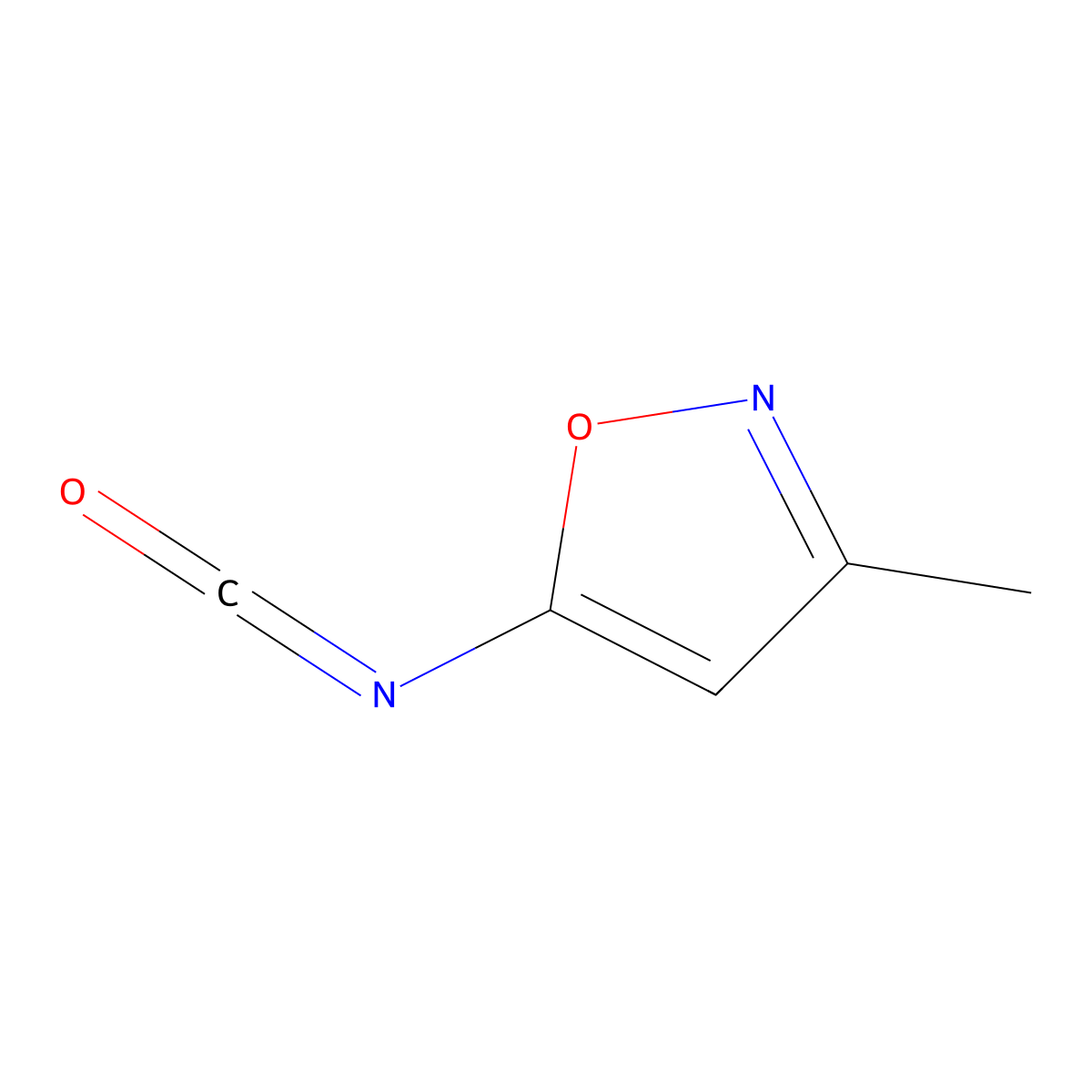 5-Isocyanato-3-methyl-1,2-oxazole molecular structure, CAS 785785-59-3