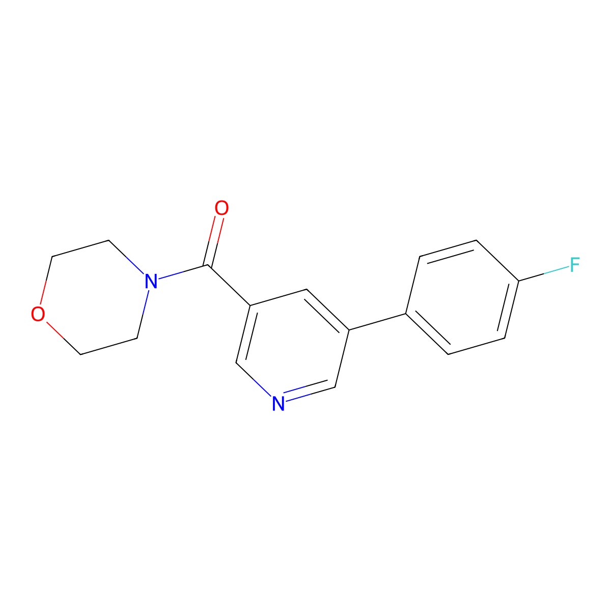 [5-(4-Fluorophenyl)-3-pyridinyl]-4-morpholinylmethanone molecular structure, CAS 785785-60-6