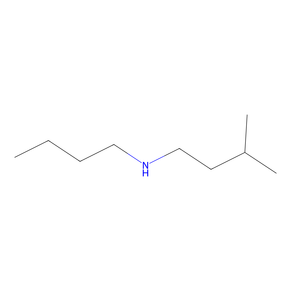 1-Butanamine, N-butyl-3-methyl- molecular structure, CAS 78579-59-6