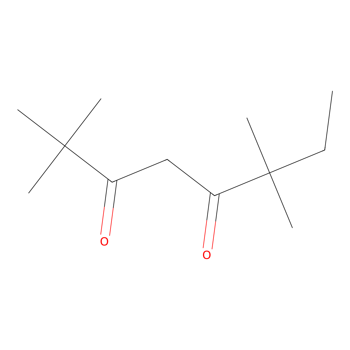 2,2,6,6-Tetramethyloctane-3,5-dione molecular structure, CAS 78579-61-0
