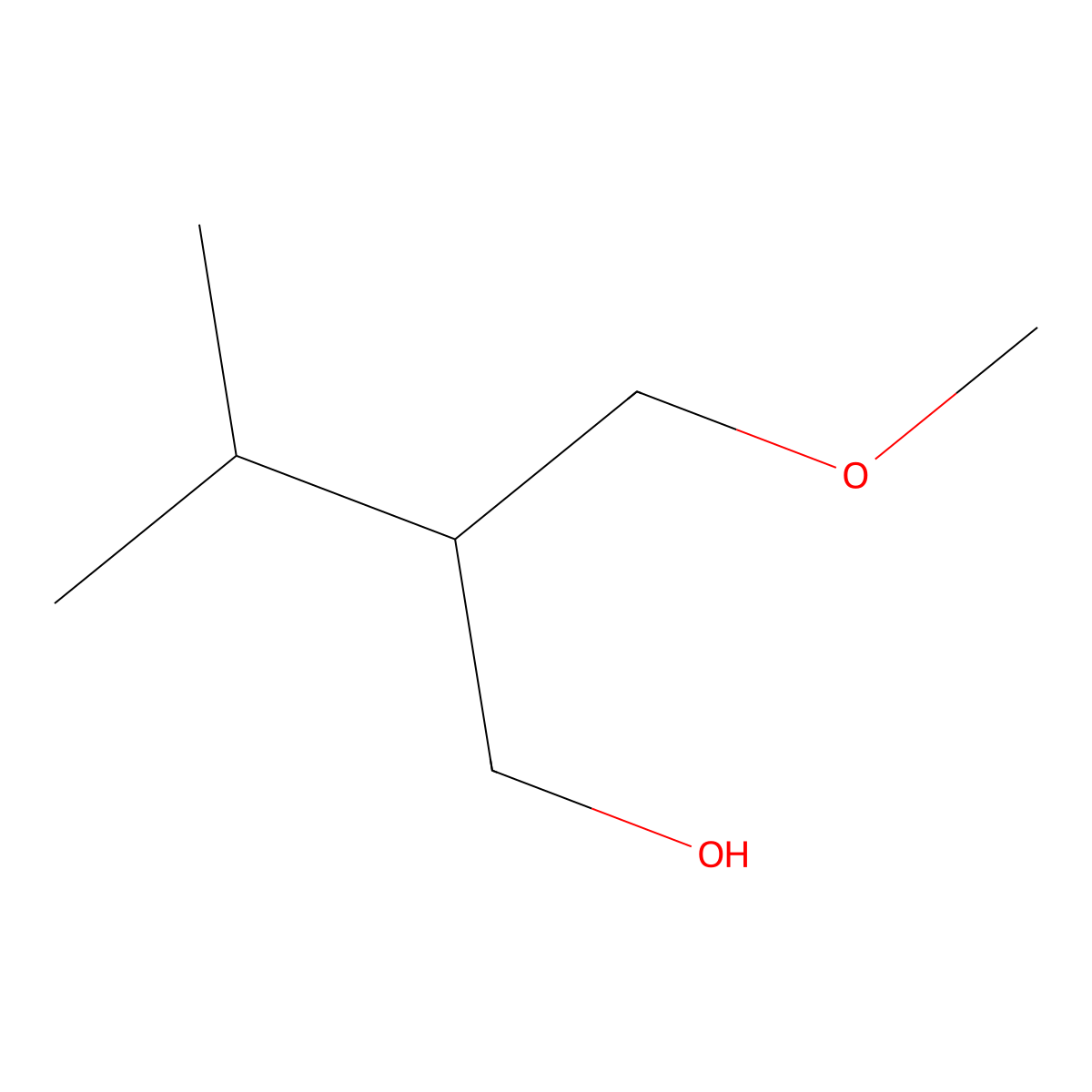 2-(Methoxymethyl)-3-methylbutan-1-ol molecular structure, CAS 785803-82-9