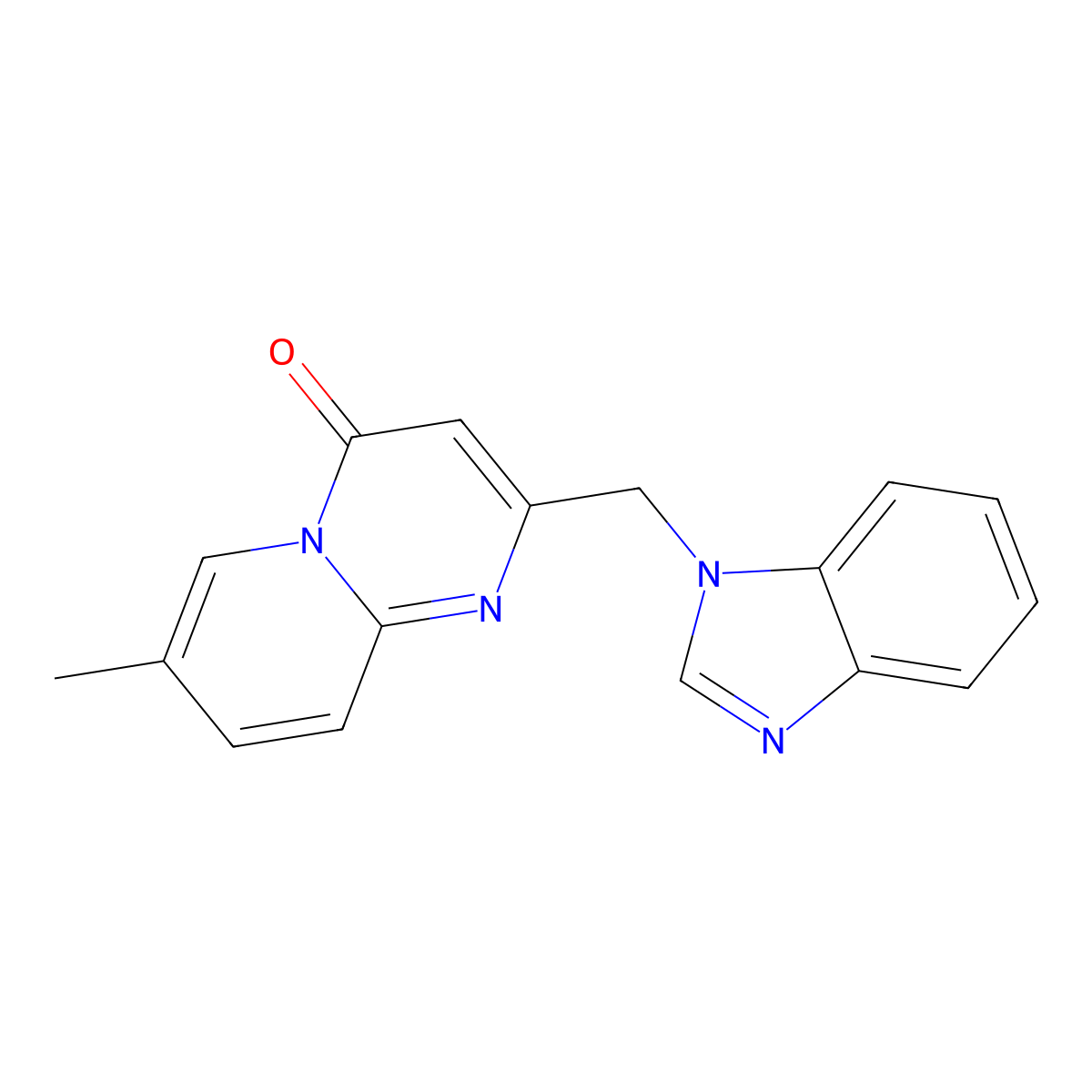 2-[(1H-1,3-benzodiazol-1-yl)methyl]-7-methyl-4H-pyrido[1,2-a]pyrimidin-4-one molecular structure, CAS 785809-41-8