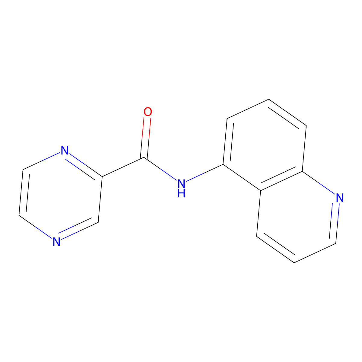 N-(quinolin-5-yl)pyrazine-2-carboxamide molecular structure, CAS 785819-27-4