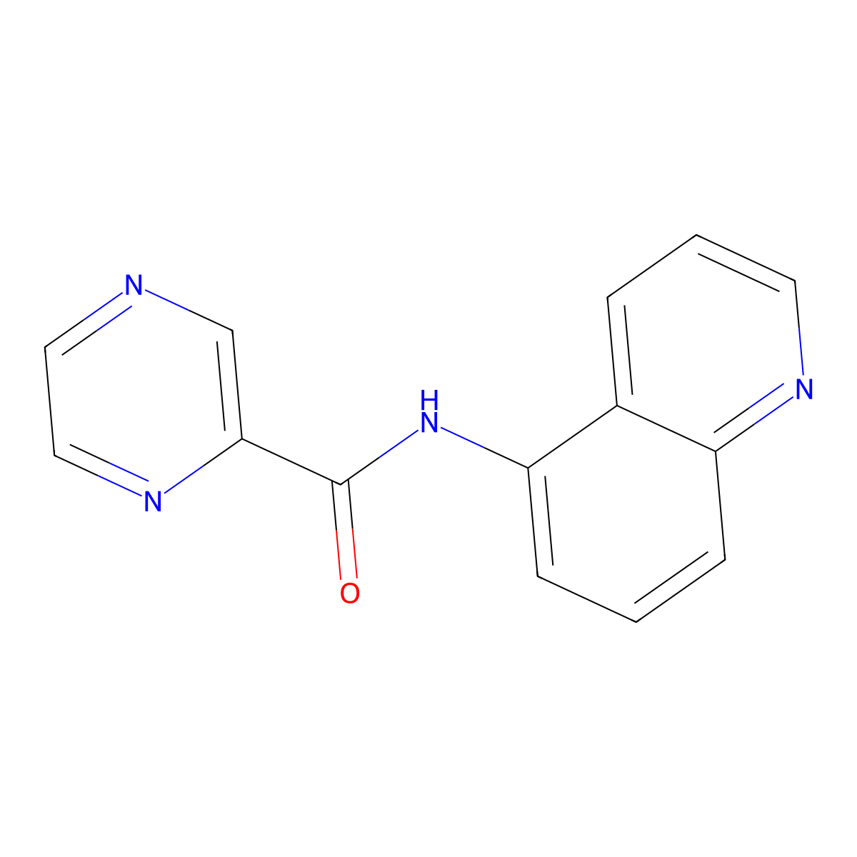 N-(quinolin-5-yl)pyrazine-2-carboxamide molecular structure, CAS 785819-27-4