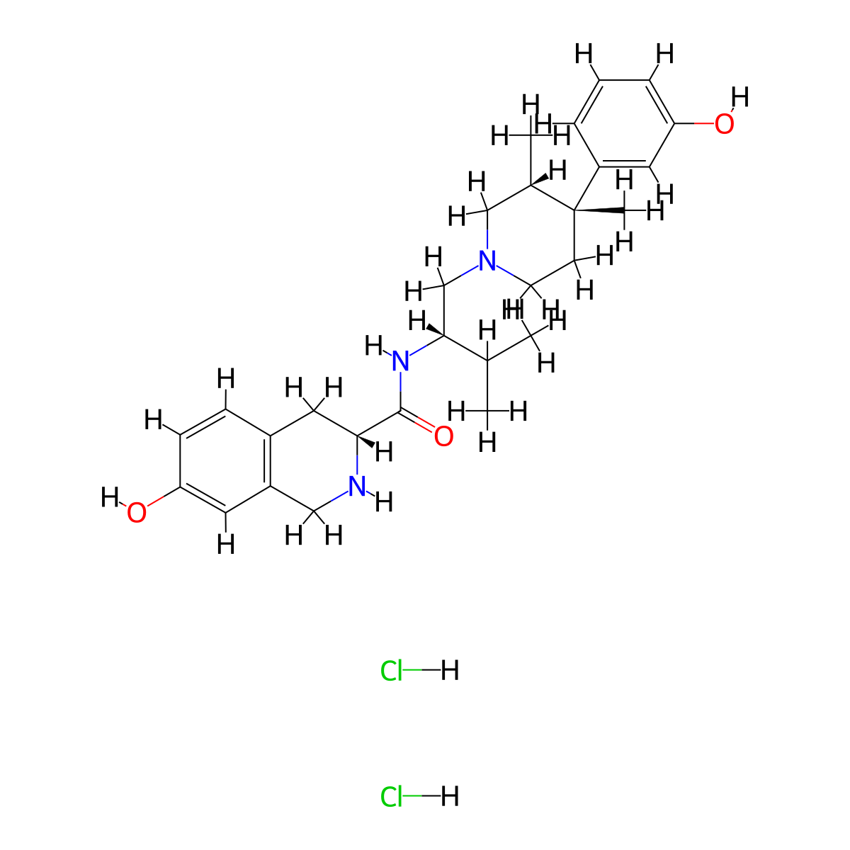 JDTic dihydrochloride molecular structure, CAS 785835-79-2