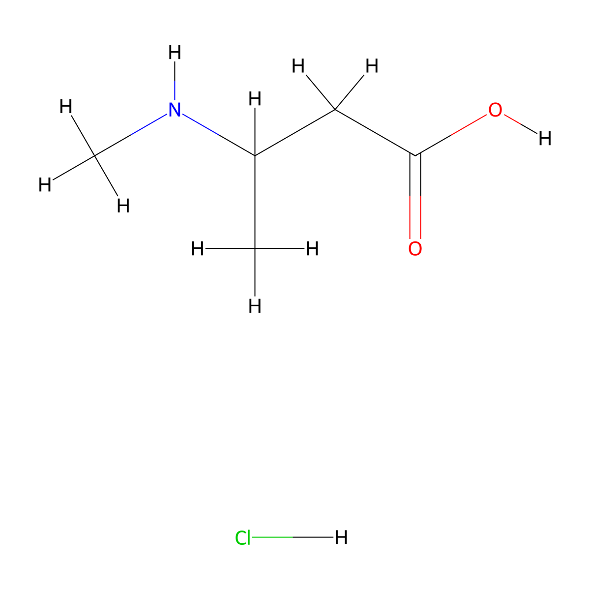 3-(Methylamino)butanoic acid hydrochloride molecular structure, CAS 785836-38-6