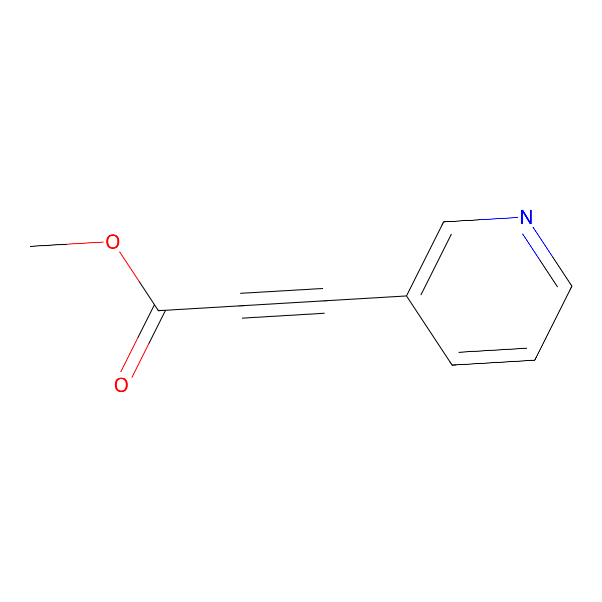 Methyl 3-(3-Pyridyl)propiolate molecular structure, CAS 78584-30-2