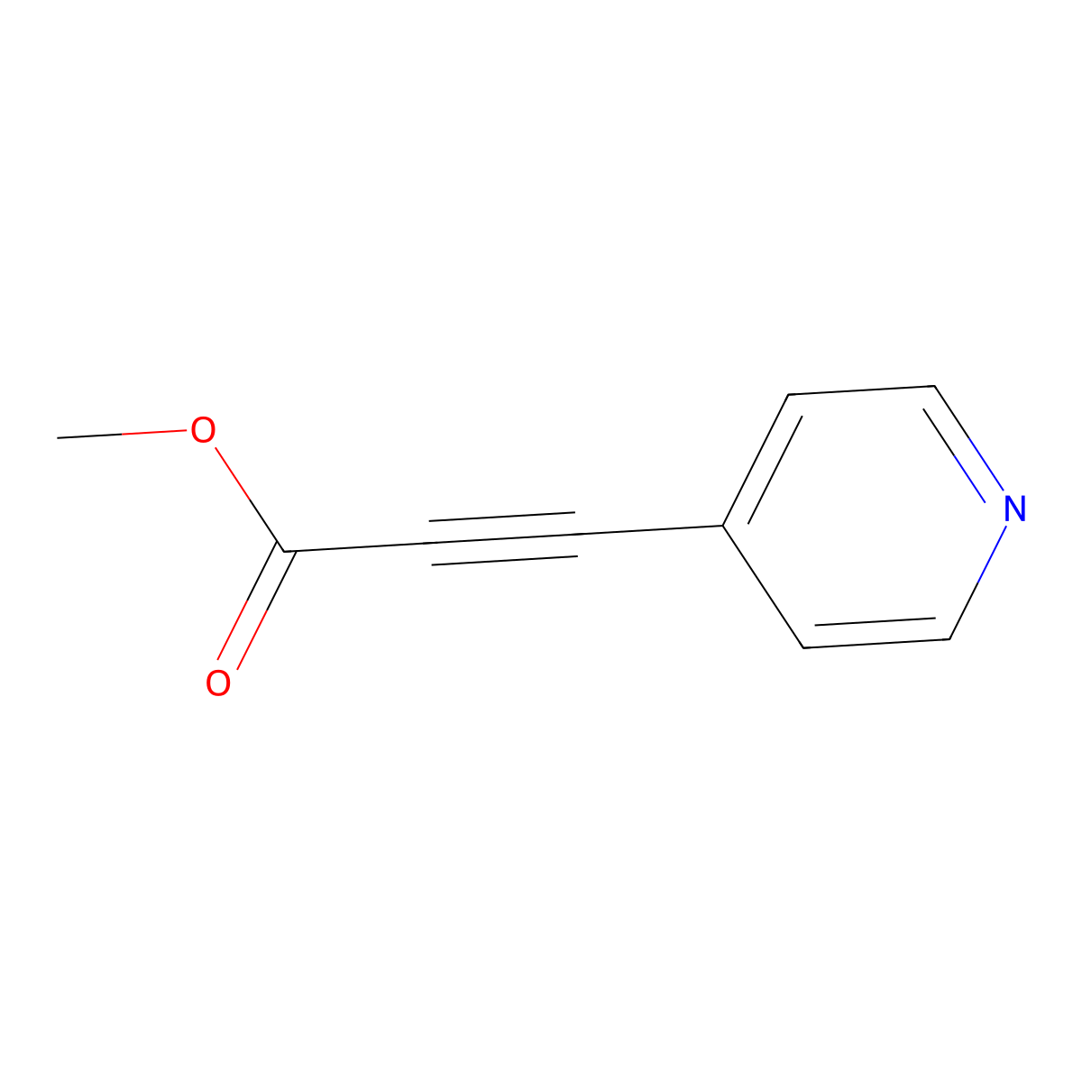 Methyl 3-(4-Pyridyl)propiolate molecular structure, CAS 78584-33-5