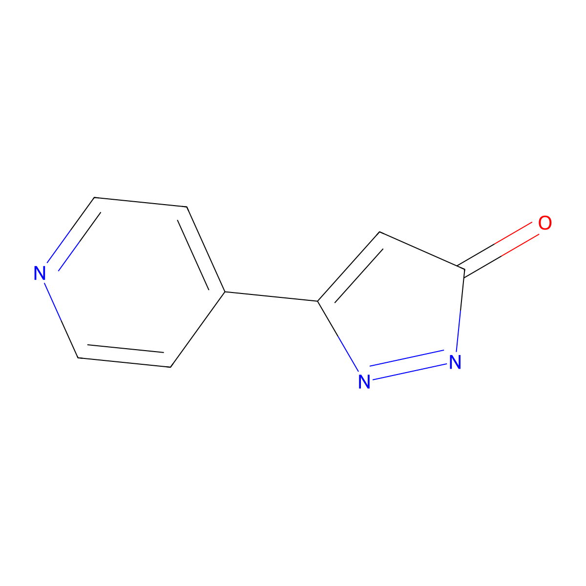 5-(Pyridin-4-yl)-3H-pyrazol-3-one molecular structure, CAS 78584-36-8