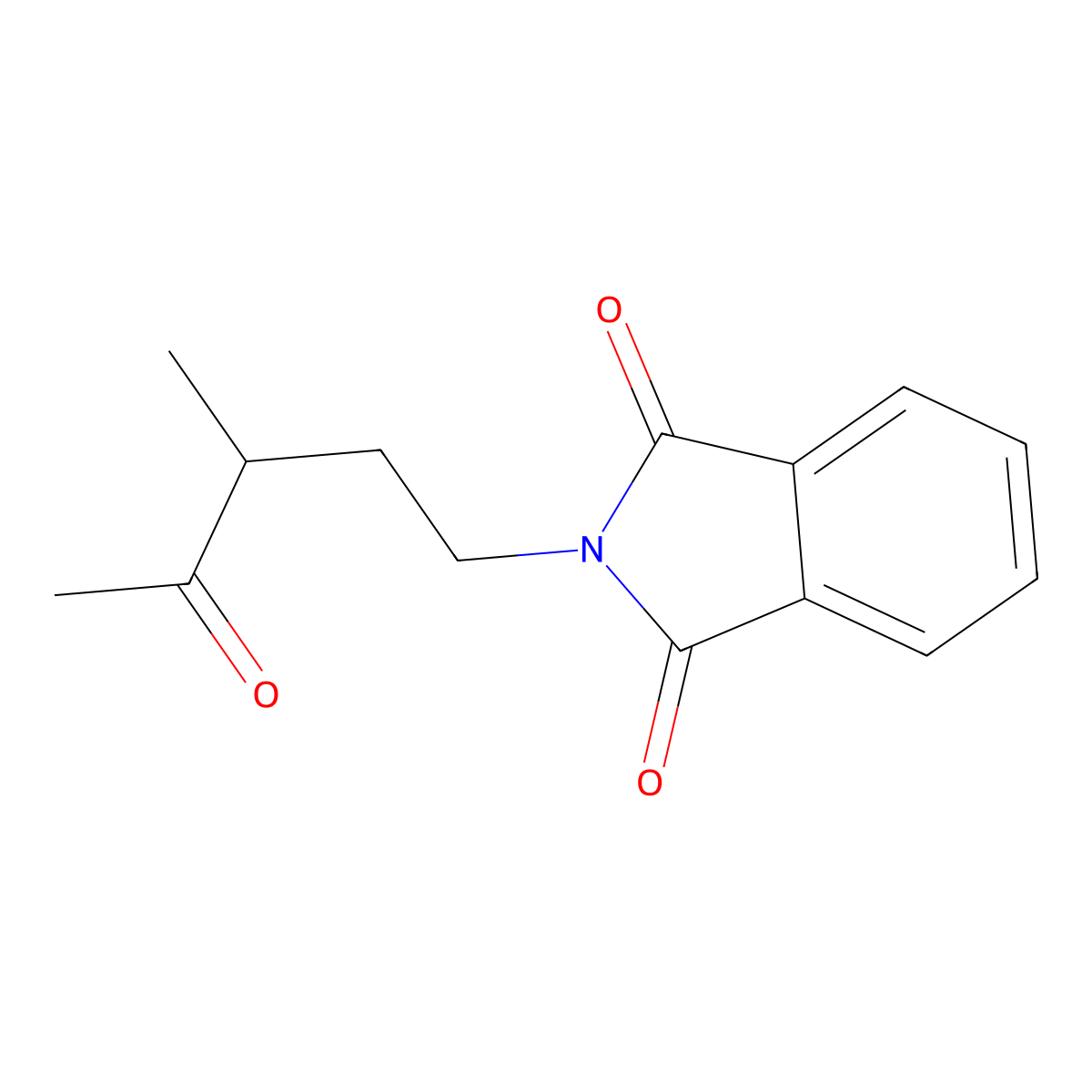 2-(3-methyl-4-oxopentyl)-1H-isoindole-1,3(2H)-dione molecular structure, CAS 78584-51-7