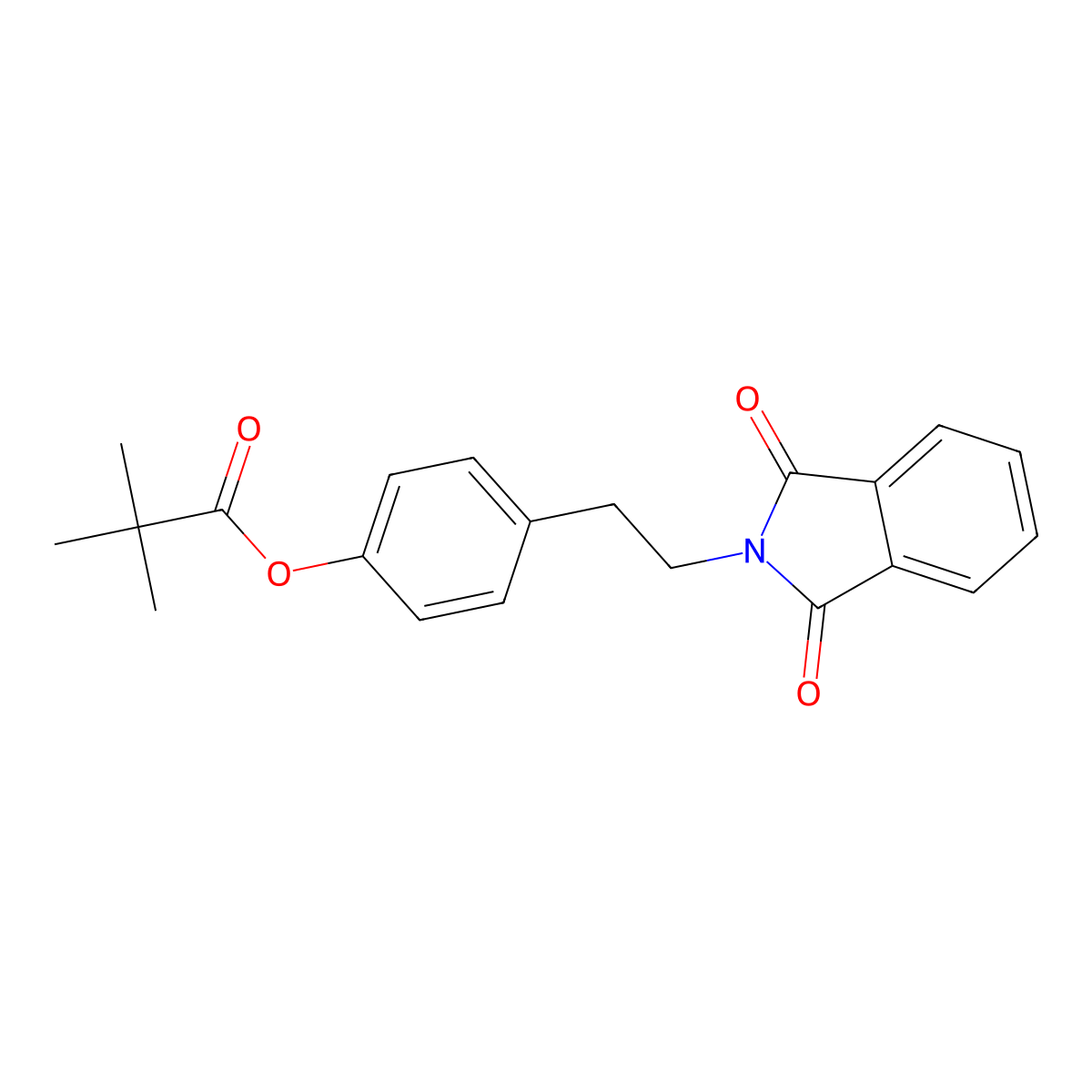 4-(2-(1,3-Dioxoisoindolin-2-yl)ethyl)phenyl pivalate molecular structure, CAS 785849-99-2